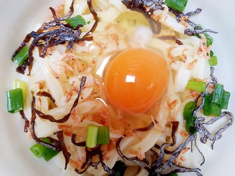 レンジで！火を使わない！汁なしうどん(^^)